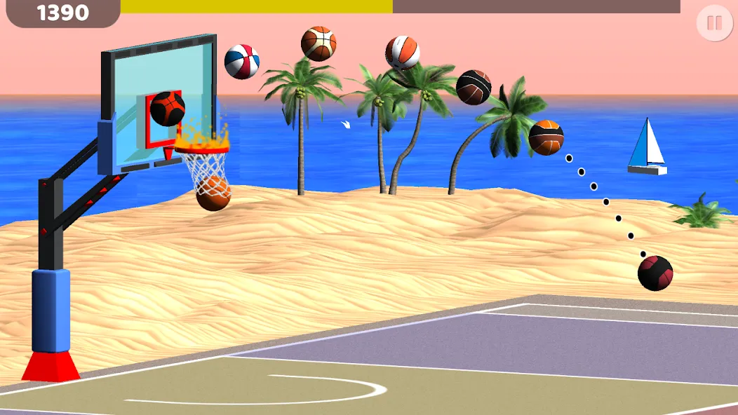 Basketball: Shooting Hoops [MOD: точные броски и много монет] Screenshot 2