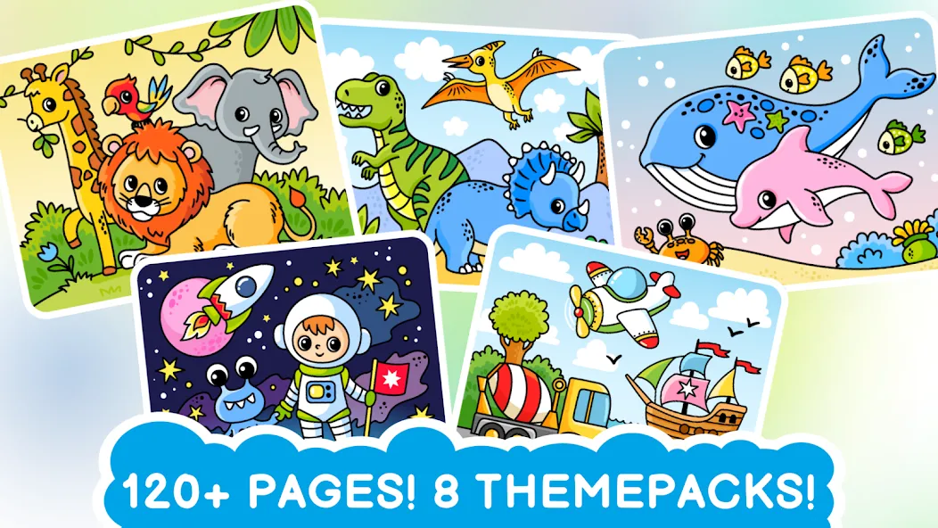 Easy coloring book for kids [MOD: все раскраски разблокированы] Screenshot 2