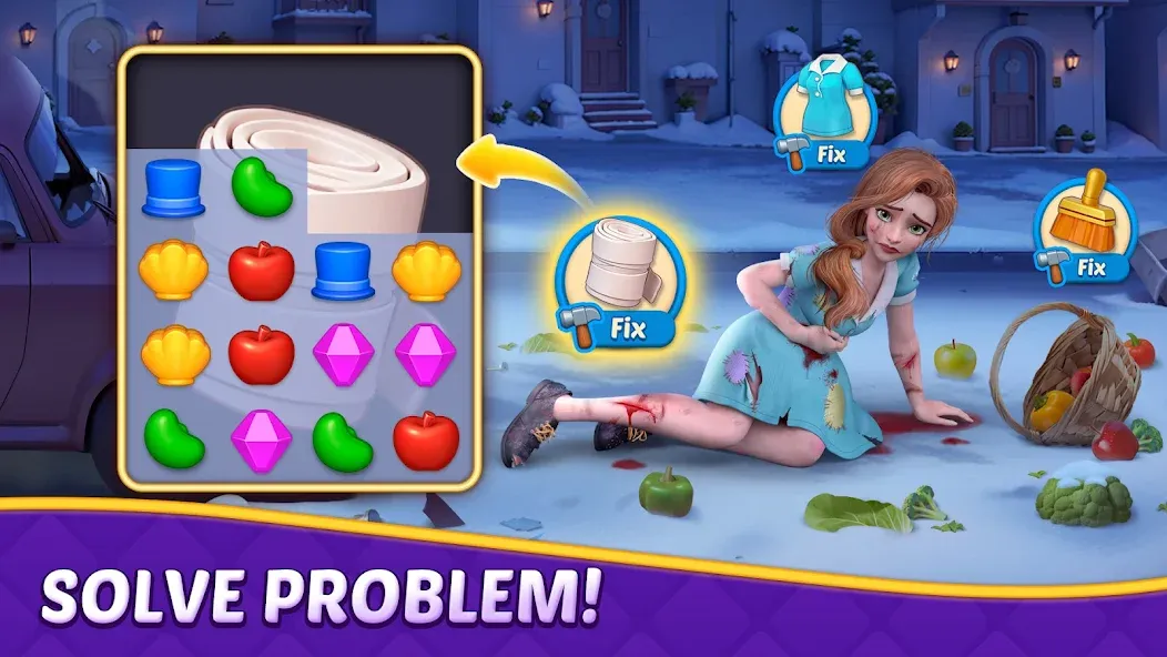Matching Story - Puzzle Games [MOD: безлимитные подсказки и ходы] Screenshot 2