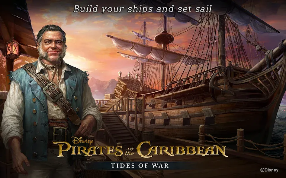 Pirates of the Caribbean: ToW [MOD: безлимитные ресурсы и мощный флот] Screenshot 3