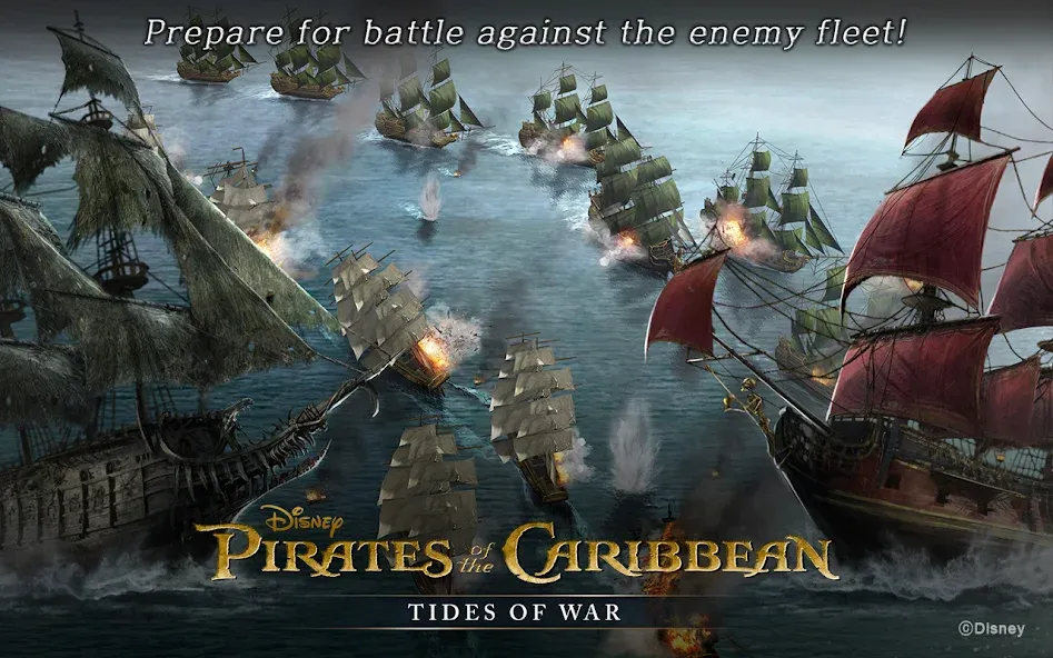 Pirates of the Caribbean: ToW [MOD: безлимитные ресурсы и мощный флот] Screenshot 4