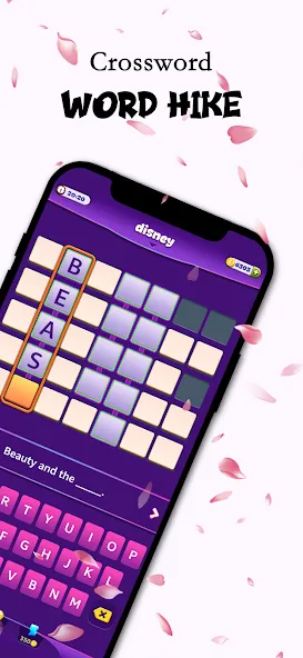 Word Hike -Inventive Crossword [MOD: безлимитные подсказки и монеты] Screenshot 1