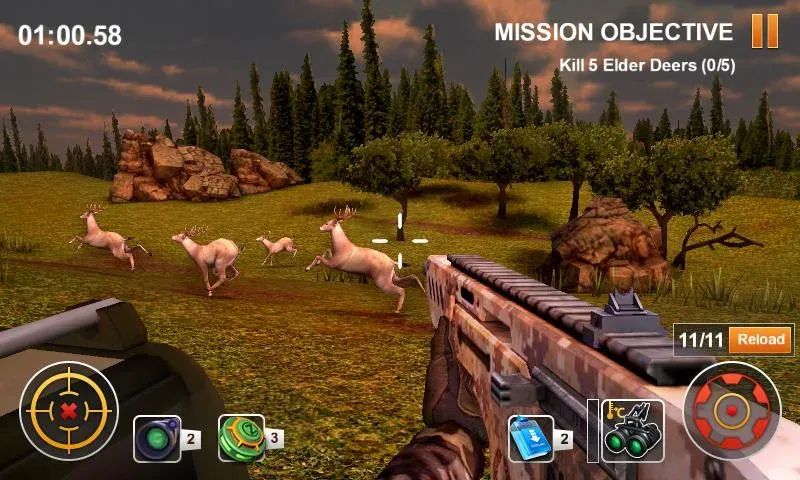 Hunting Safari 3D [MOD: безлимитные деньги и оружие] Screenshot 1