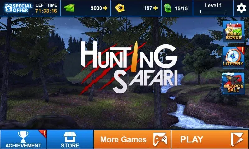 Hunting Safari 3D [MOD: безлимитные деньги и оружие] Screenshot 4