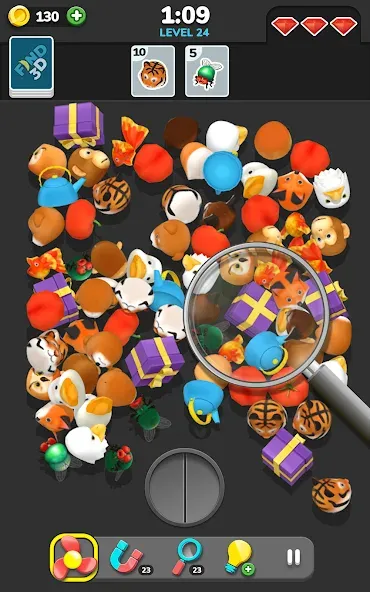 Find 3D - Match 3D Items [MOD: безлимитные подсказки и пропуски] Screenshot 3