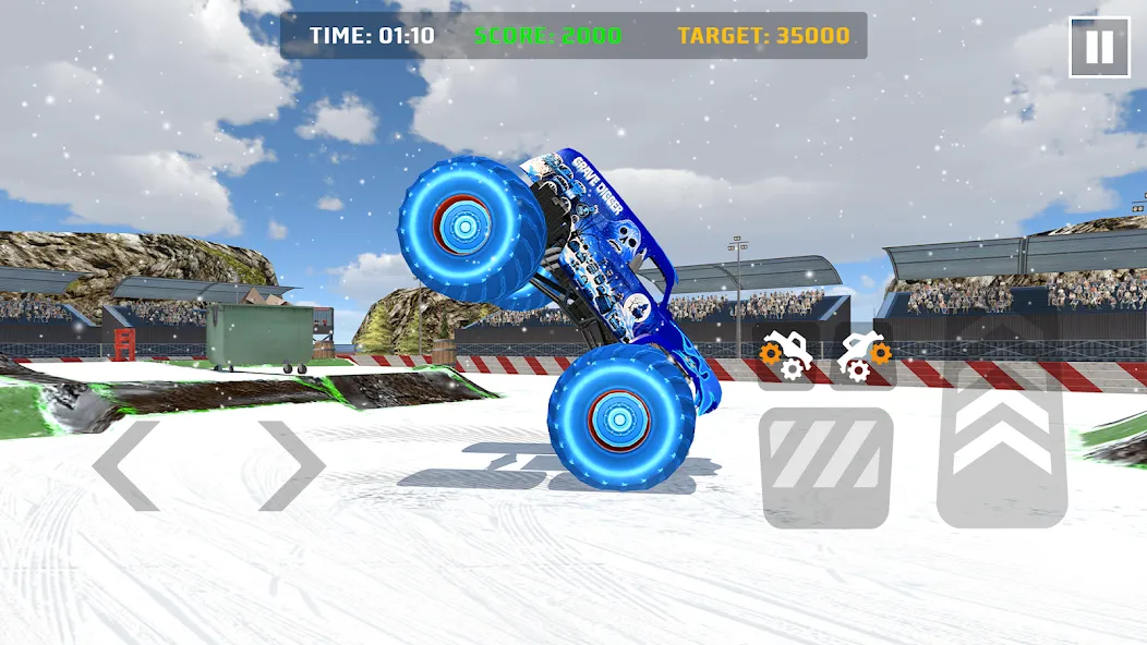 Car Games: Monster Truck Stunt [MOD: безлимитные деньги и топливный запас] Screenshot 2