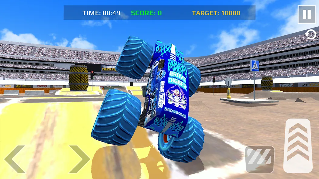 Car Games: Monster Truck Stunt [MOD: безлимитные деньги и топливный запас] Screenshot 3