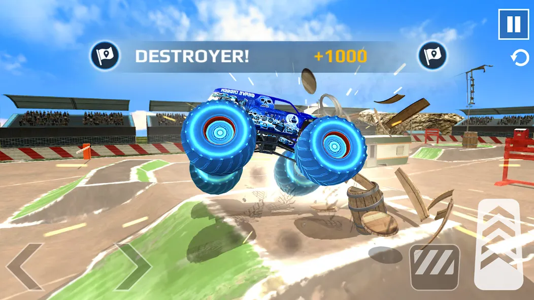 Car Games: Monster Truck Stunt [MOD: безлимитные деньги и топливный запас] Screenshot 4