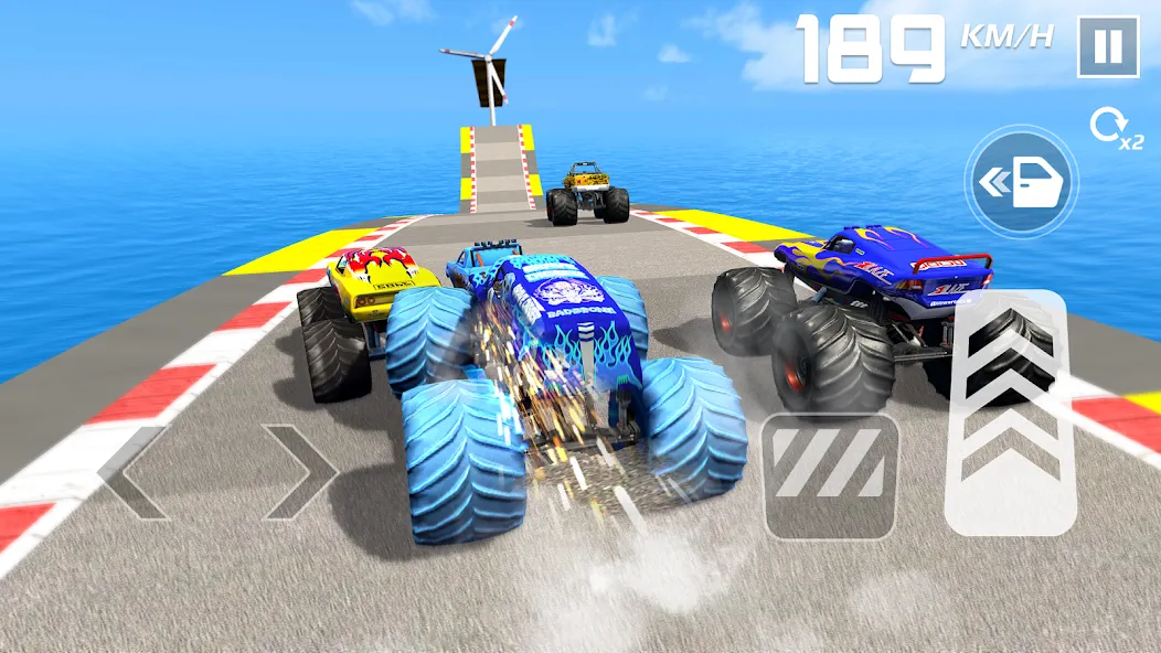 Car Games: Monster Truck Stunt [MOD: безлимитные деньги и топливный запас] Screenshot 5