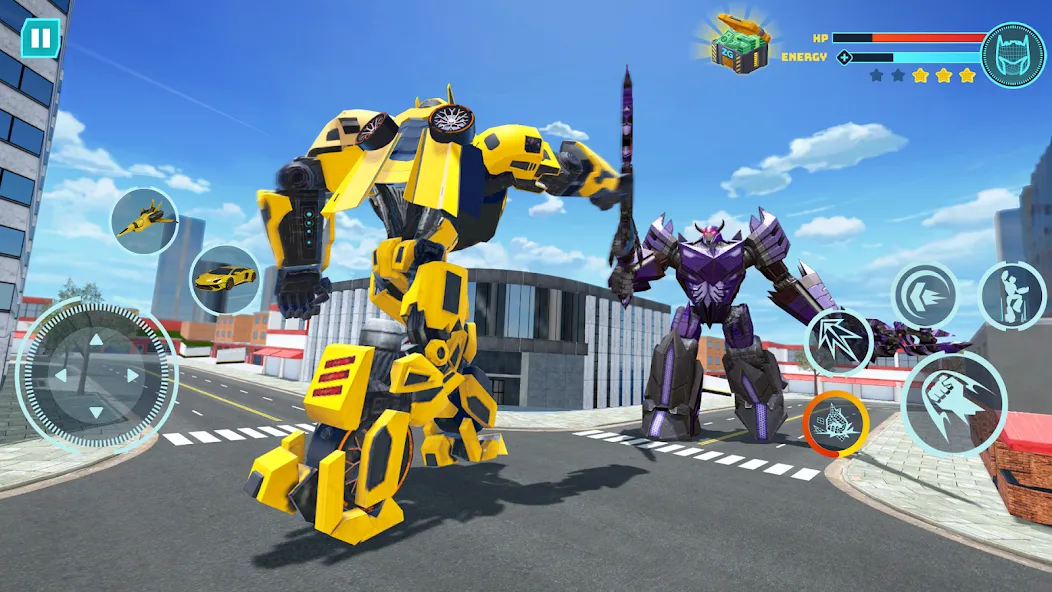 Robot Game: Transform &amp; Fight [MOD: безлимитные деньги и мощные роботы] Screenshot 1
