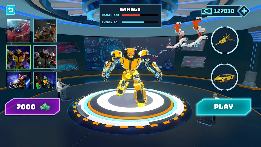 Robot Game: Transform &amp; Fight [MOD: безлимитные деньги и мощные роботы] Screenshot 5