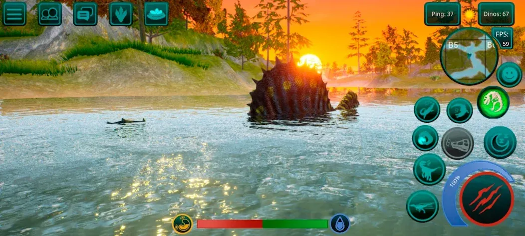 The Cursed Dinosaur Isle: Game [MOD: бесконечные ресурсы и разблокированные динозавры] Screenshot 3