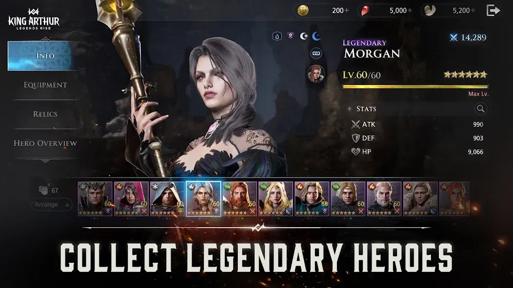 King Arthur: Legends Rise [MOD: безлимитные ресурсы и усиленные герои] Screenshot 3
