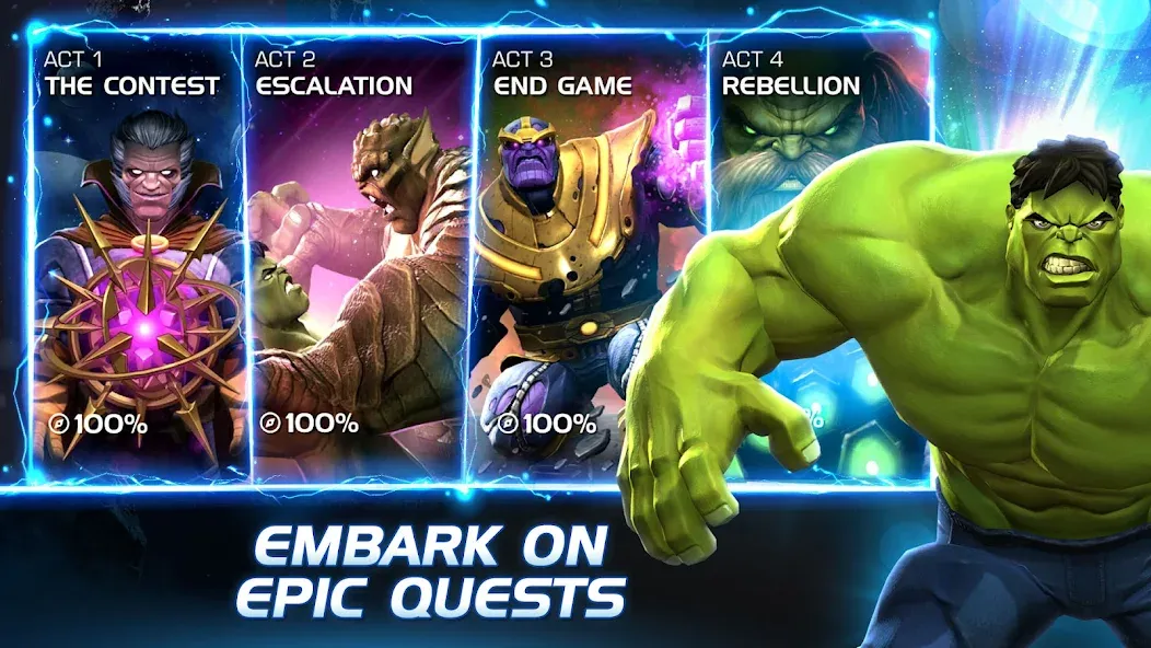 Marvel Contest of Champions [MOD: безлимитные кристаллы и усиленные герои] Screenshot 4