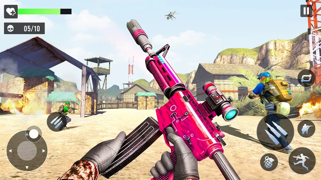 Gun Games - FPS Shooting Games [MOD: безлимитные деньги и оружие] Screenshot 1