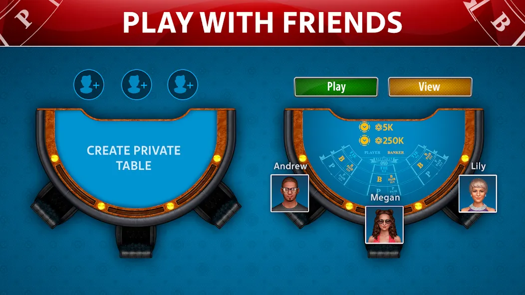 Baccarat Online: Baccarist [MOD: безлимитные фишки и открыты все столы] Screenshot 4