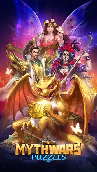 MythWars &amp; Puzzles: RPG Match3 [MOD: безлимитные ресурсы и энергия] Screenshot 1