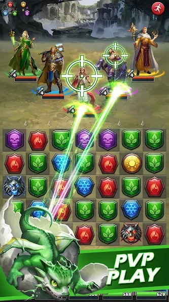 MythWars &amp; Puzzles: RPG Match3 [MOD: безлимитные ресурсы и энергия] Screenshot 3