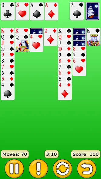 Solitaire [MOD: без рекламы и безлимитные подсказки] Screenshot 2