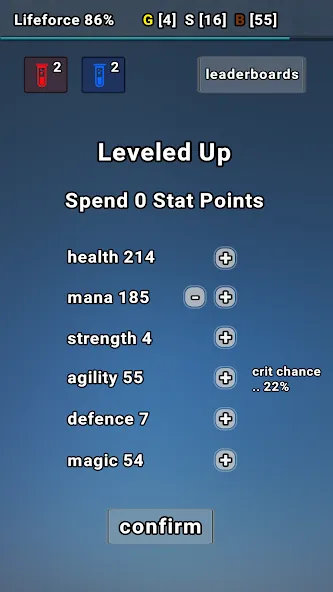Exp Minima: Relaxing Text RPG [MOD: расширенный опыт и быстрый прогресс] Screenshot 5