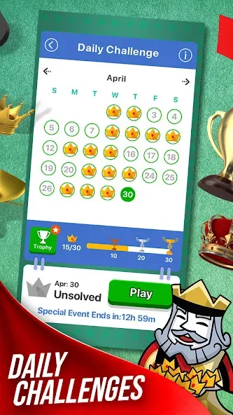 Solitaire + Card Game by Zynga [MOD: без рекламы и безлимитные подсказки] Screenshot 2