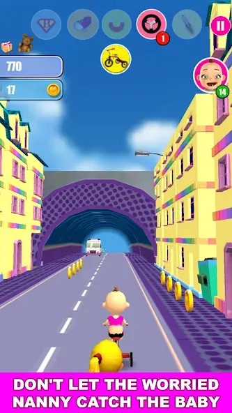 Baby Run The Babysitter Escape [MOD: открыты все уровни и скины] Screenshot 3