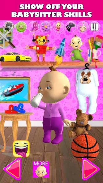 Talking Babsy Baby [MOD: без рекламы и все функции открыты] Screenshot 4