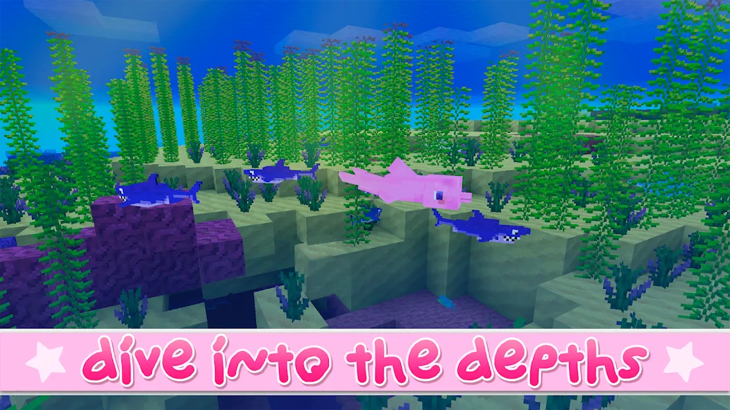 Kawaii World - Craft and Build [MOD: новые блоки и бесплатное строительство] Screenshot 5