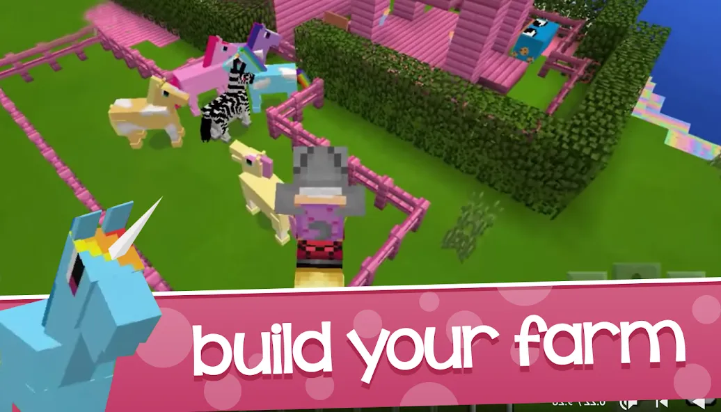 Kawaii Craft World [MOD: милые блоки и безграничное строительство] Screenshot 2