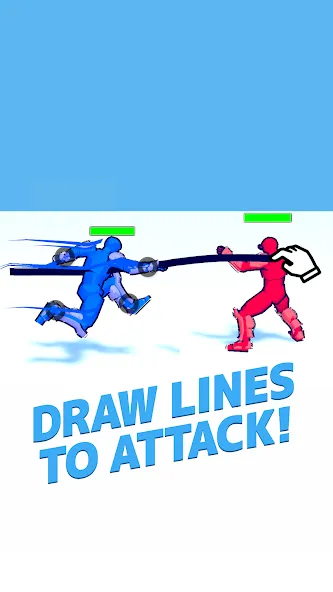 Draw Action: Freestyle Fight [MOD: открыты все бойцы и без рекламы] Screenshot 1