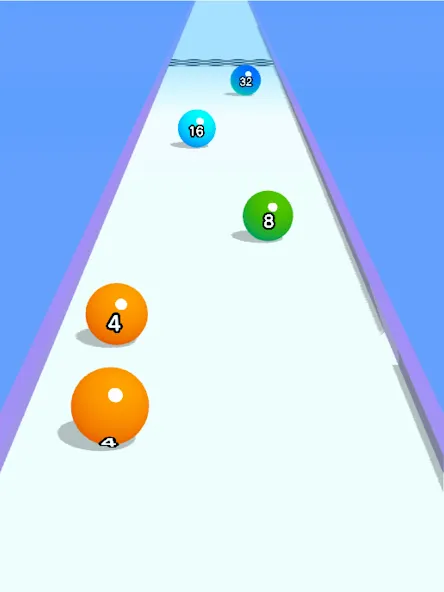 Ball Run 2048: merge number [MOD: без рекламы и много монет] Screenshot 5