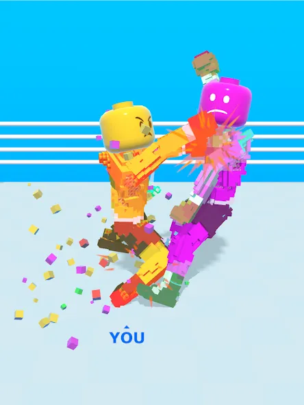 Block Fighter: Boxing Battle [MOD: безлимитные деньги и улучшенные бойцы] Screenshot 5