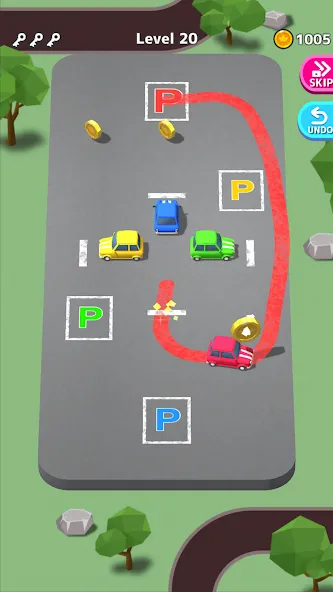 Park Master [MOD: безлимитные деньги и подсказки] Screenshot 1