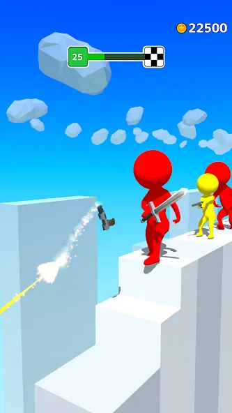Gun Sprint [MOD: много денег и быстрое прохождение] Screenshot 2