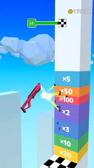 Gun Sprint [MOD: много денег и быстрое прохождение] Screenshot 5