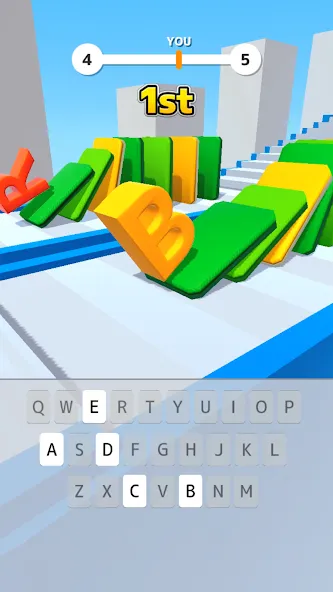 Type Spin: alphabet run game [MOD: без рекламы и бесконечные жизни] Screenshot 1