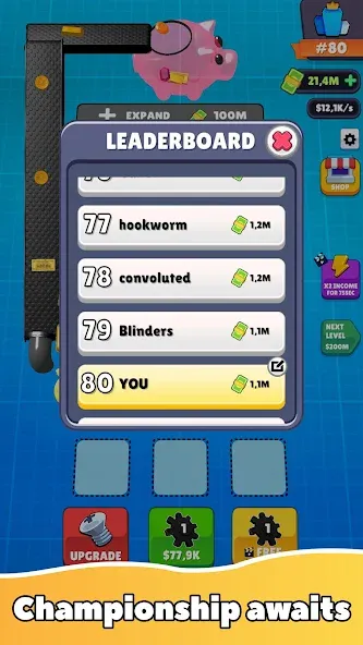 Gear Clicker [MOD: безлимитные монеты и ускоренная прокачка] Screenshot 3