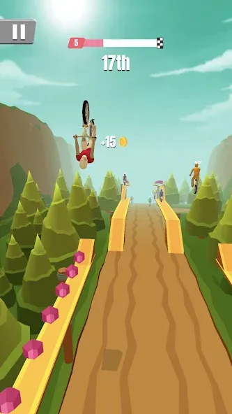 Bike Rush [MOD: безлимитные деньги и ускорение байка] Screenshot 3