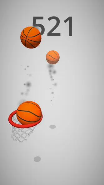 Dunk Hoop [MOD: безлимитные деньги и высокая точность] Screenshot 2