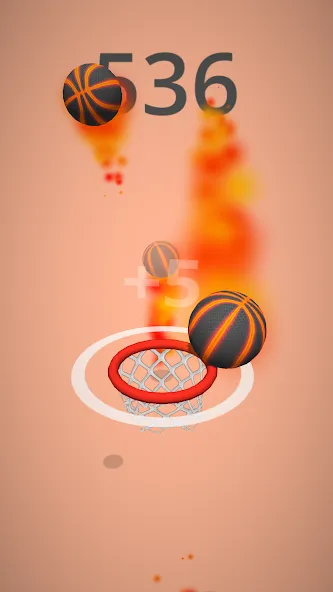 Dunk Hoop [MOD: безлимитные деньги и высокая точность] Screenshot 4