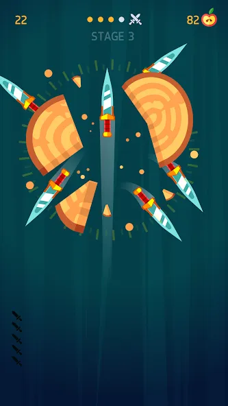 Knife Hit [MOD: безлимитные ножи и открытые уровни] Screenshot 3