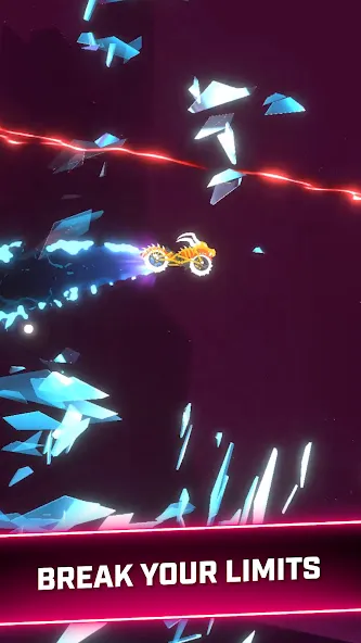 Rider Worlds - Neon Bike Races [MOD: неоновые байки и новые трассы] Screenshot 1