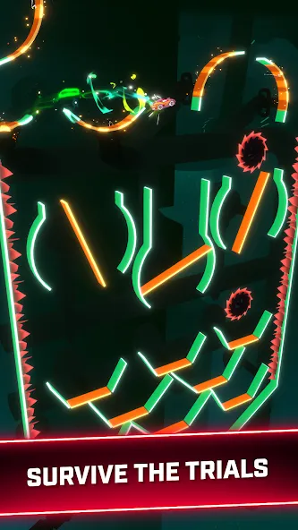 Rider Worlds - Neon Bike Races [MOD: неоновые байки и новые трассы] Screenshot 2