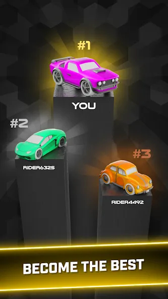 Rider Worlds - Neon Bike Races [MOD: неоновые байки и новые трассы] Screenshot 5