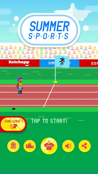 Ketchapp Summer Sports [MOD: безлимитные монеты и открытые виды спорта] Screenshot 5