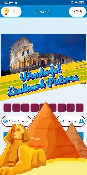 Guess the famous place [MOD: открыты все известные места] Screenshot 4