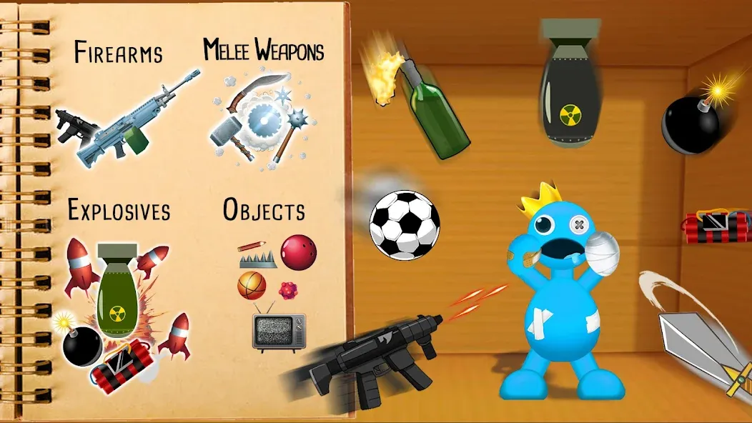 Kick The Rainbow Monster [MOD: безлимитные монеты и энергия] Screenshot 1