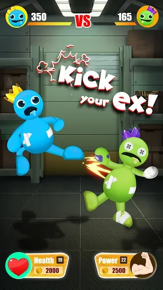 Kick The Rainbow Monster [MOD: безлимитные монеты и энергия] Screenshot 3