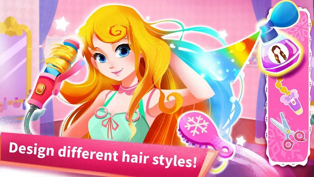 Little Panda: Princess Salon [MOD: все наряды и аксессуары открыты] Screenshot 3