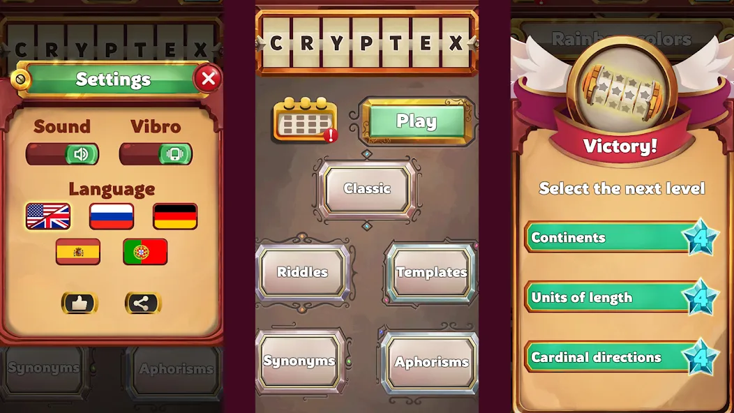 Cryptex [MOD: подсказки и все уровни открыты] Screenshot 5